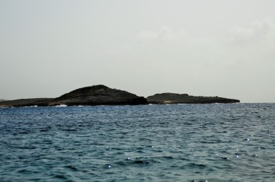 While to the east Scrub island would have cut this familiar shape in the distance
